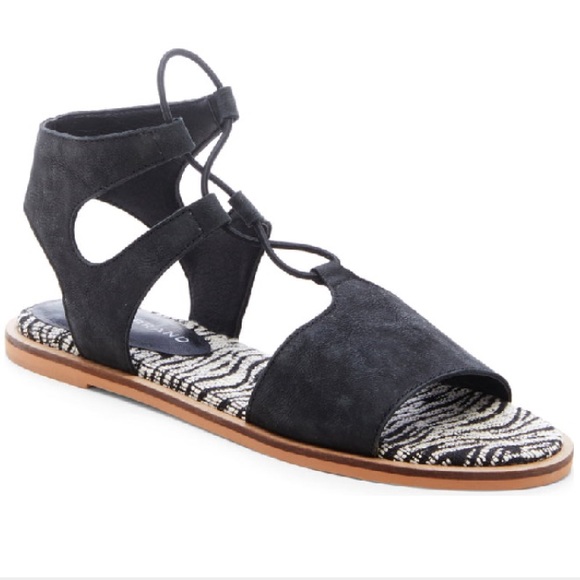 Lucky Brand Shoes - Lucky Brand Feray Gladiator In Black Leather